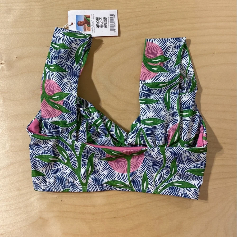 Liberty & Justice Tropical Print Bikini Top Medium (OO)